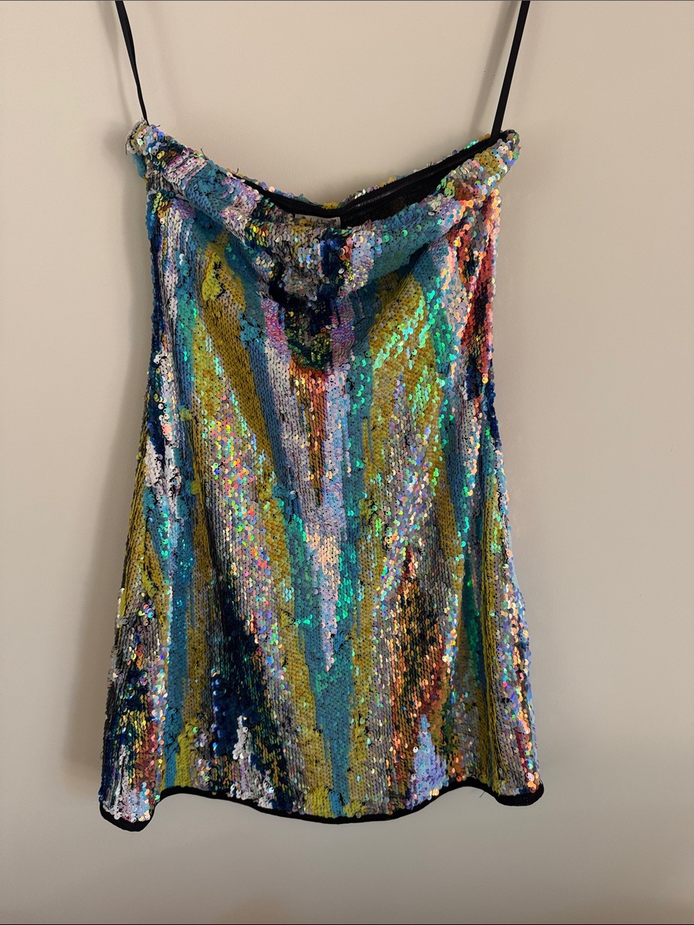 Free People Party Started Tube Mini Sequin dress - Picture 2 of 4